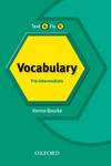 Test It Fix It. Pre-Intermediate: Vocabulary