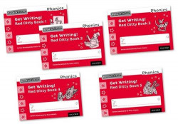 READ WRITE INC PHONICS GET WRITING! RED DITTY BOOKS 1-5 MIXED
