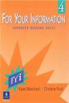 (4).FOR YOUR INFORMATION:ADVANCED READING SKILLS