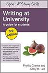 WRITING AT UNIVERSITY: A GUIDE FOR STUDENTS