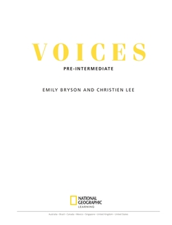 VOICES PRE INTERMEDIATE STUDENT BOOK