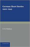 German Short Stories 1900-1945 Hb
