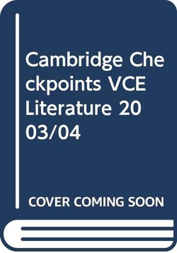Checkpts Vce Literature 2003/04 Pb