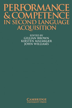 PERFOMANCE AND COMPETENCE IN SECOND LANGUAGE ACQUISITION