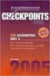 Checkpts Vce Accounting Unit 4 2005 Pb