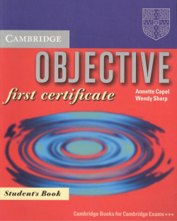 ANT/O BJECTIVE F IRST C ERTIFICATE.ST