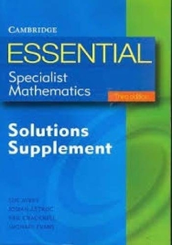 Ess Specialist Maths Rev 2E With Cd W