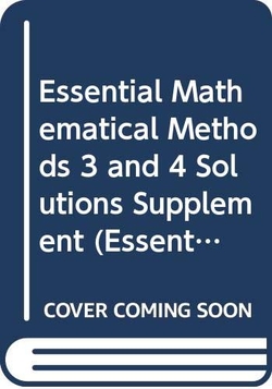 Ess Maths Methods 3&4 Sol Supp 3Ed Pb