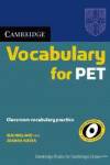 CAMBRIDGE VOCABULARY PET.(-KEY)