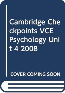 Checkpts Vce Psychology Unit 4 2008 Pb