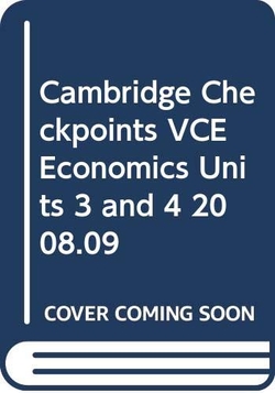 Checkpts Vce Economics 3&4 2008-09 Pb