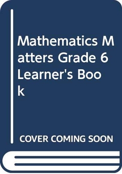 Maths Matters Grade 6 Lrn Bk 1Ed Pb
