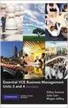 Ess Vce Bus Man Units 3&4 +Cd-R 2Ed Ww
