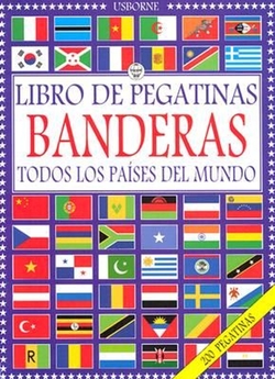 Libro pegatinas banderas paises mundo