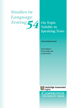 ON TOPIC VALIDITY IN SPEAKING TESTS