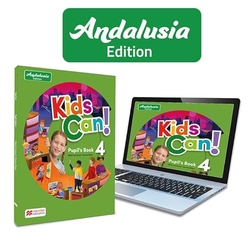 KIDS CAN! Andalucia 4 Pupil's Book: libro de texto de inglés impreso con acceso a la versión digital