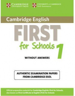 Cambridge english first for school 1 student