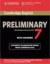Cambridge English Preliminary 7 Student's Book with Answers