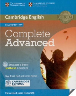 Complete Advanced Second edition Cambridge School edition. Student's Book without answers with CD-ROM