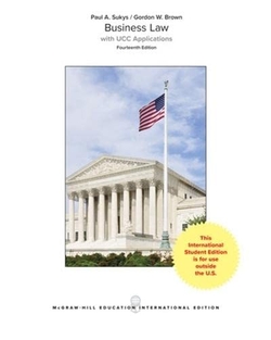 BUSINESS LAW WITH UCC APPLICATIONS