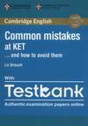COMMON MISTAKES AT KET AND HOW TO AVOID THEM STUDENTS PAPERBACK WITH TESTBANK 2017
