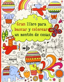 Gran libro para buscar y colorear monton
