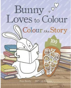 Bunny loves to colour.