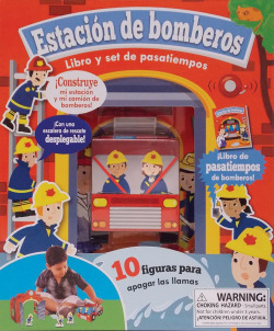 CAJA ESTACION DE BOMBEROS-LIBRO Y SET DE PASATIEMPOS-PARRAGO