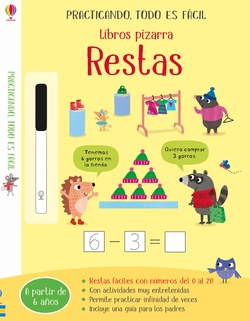 Libros pizarra restas