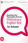 Speaking test preparatoin for pet schools