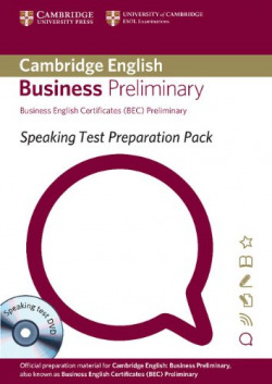 Speaking Test Prep Pk For Bec Prel Pb/Dvd