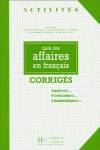 (CORRIGES).FAIRE DES AFFAIRES EN FRANCAIS