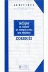 REDIGER,RESUME,COMPTE SYNTHESE.CORRIGE HAC