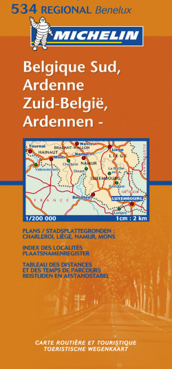 Mapa Regional Belgique Sud Ardenne