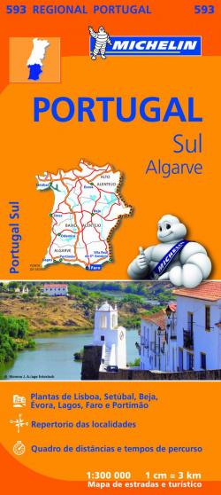 Mapa Regional Portugal Sul Algarve