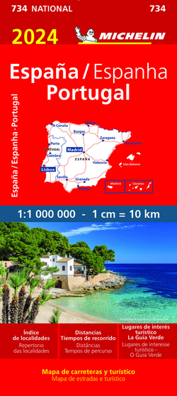MAPA NATIONAL ESPAÑA, PORTUGAL 11734