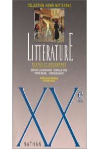 LITTERATURE XX.TEXTES ET DOCUMENTS.