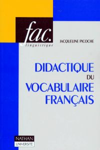 DIDACTIQUE DU VACABULAIRE FRANCAISE/FAC,LINGUISTIQNAT