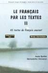 ANT/FRANCAIS PAR LES TEXTES I.(ELEMENTAIRE)