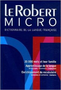 ANT/ROBERT MICRO.DICTIONNAIRE DE LANGUE FRANCAISE.(CARTON