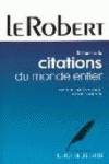 DICTIONNAIRE ROBERT CITATION MONDE ENTIER.