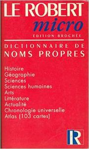 ROBERT MICRO POCHE:DICT.NOMS PROPRES