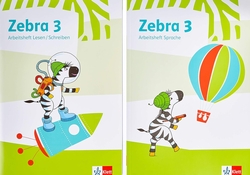 Zebra 3. Schuljahr Arbeitsheft Lesen/Schreiben und Arbeitsheft Sprache, 2 Bde.