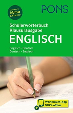 021 PONS SCHÜLERWÖRTERBUCH KLAUSURAUSGABE ENGLISCH