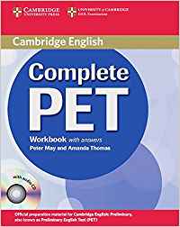 Complete pet workbook+key+audio cd