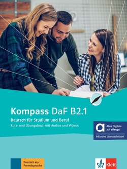 Kompass DaF B2.1 libro del alumno y de ejercicios - edición híbrida allango