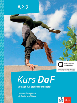Kurs DaF A2.2 - Alumno y ejercicios + licencia allango - edición híbrida allango -