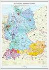 MAPA MURAL DEUTSCHLAND OSTERREICH SCHWEIZ (FISICO-POLITICO)