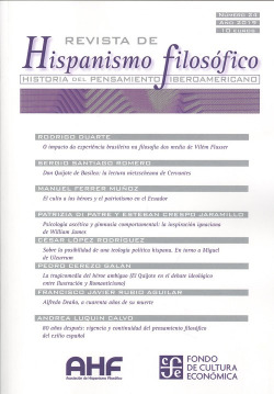 REVISTA HISPANISMO FILOSÓFICO 2019