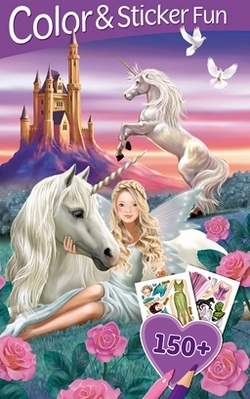 Elfos y unicornios (3D Lenticular) ("Color & Sticker Fun")
